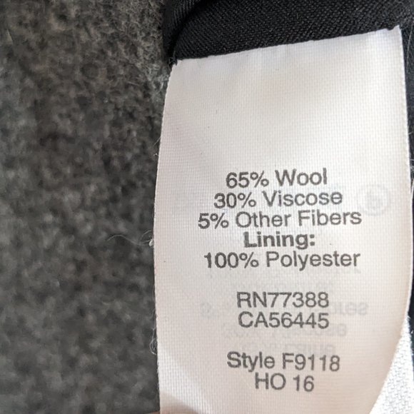 Madewell Gray Wool Blend Studio Zip A-Line Skirt Style F9118 Size 4 - Picture 9 of 9